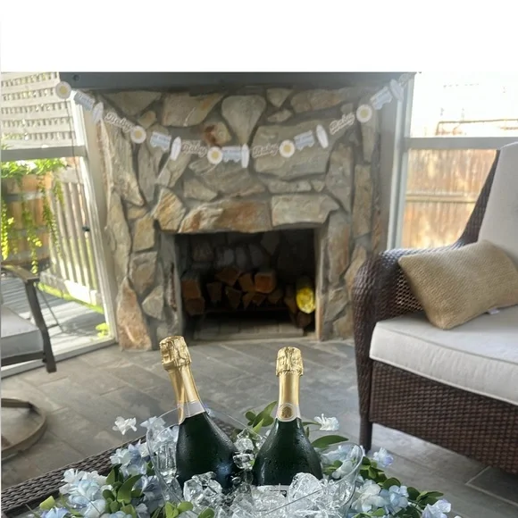 Baby Shower Decor “Baby on Board” includes 2 Banners & a Cake Topper - Picture 6 of 14